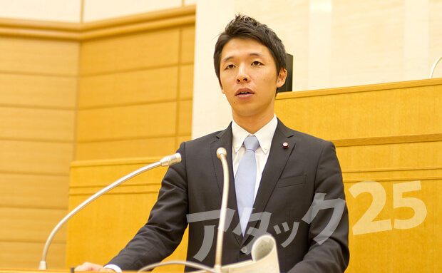 2011年9月 議会質問の様子