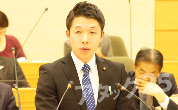 2014年3月 議会質問の様子